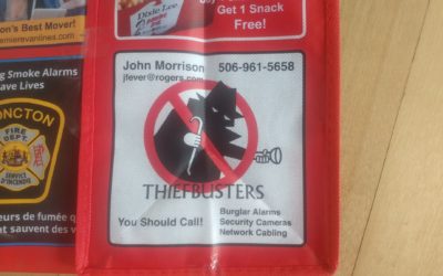Thiefbusters Ad on Reusable Bags at Canadian Tire